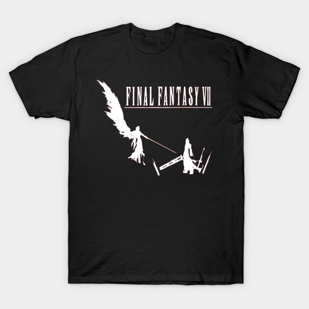 Cloud vs Sephiroth Final Fantasy T-Shirt by OtakuPapercraft
